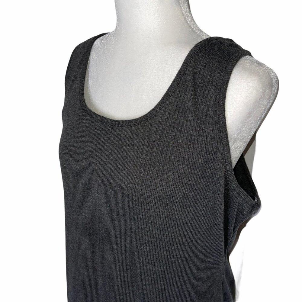 Spirit of Grace Casual Gray Tank Dress Ribbed Texture Plus Size Women's XL